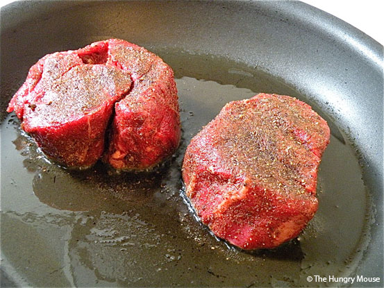 Porcini Encrusted Filet Mignon at The Hungry Mouse Porcini Encrusted Filet Mignon at The Hungry Mouse