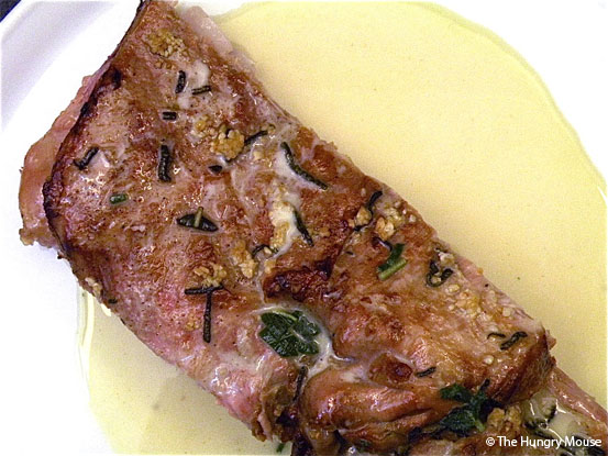 Rustic Veal Flank with Whiskey Cream Broth at The Hungry Mouse Rustic Veal Flank with Whiskey Cream Broth at The Hungry Mouse