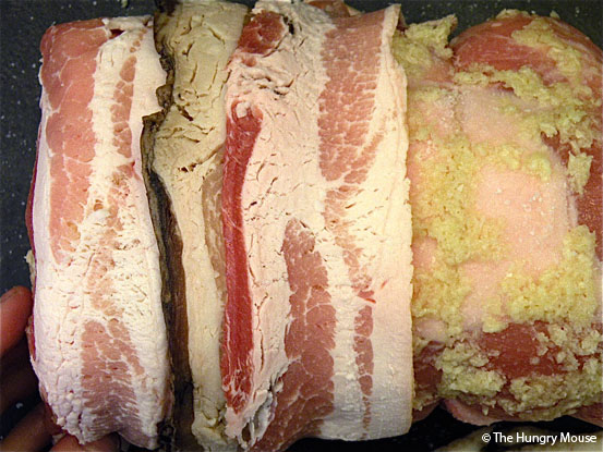 Bacon & Garlic Encrusted Roast Pork Loin at The Hungry Mouse
