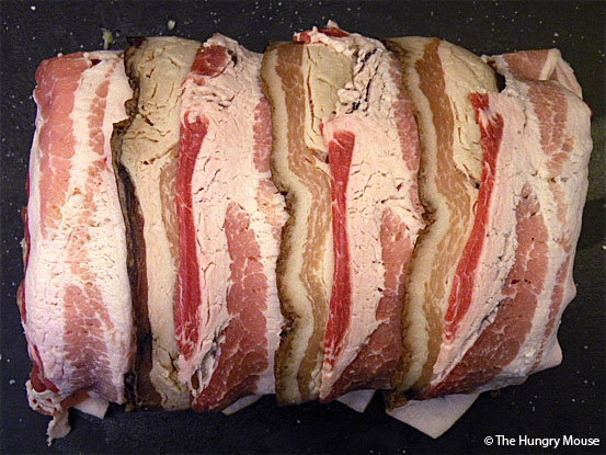 Bacon & Garlic Encrusted Roast Pork Loin at The Hungry Mouse