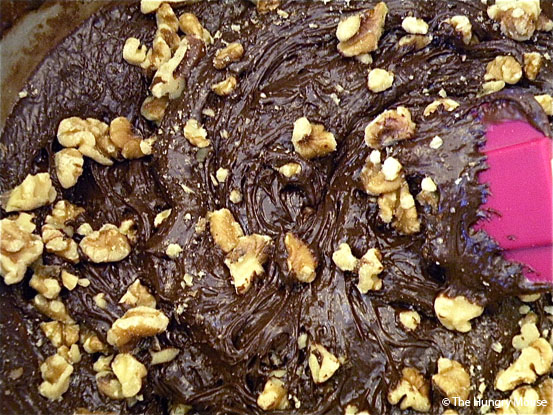 Easy Dark Chocolate & Walnut Fudge at The Hungry Mouse
