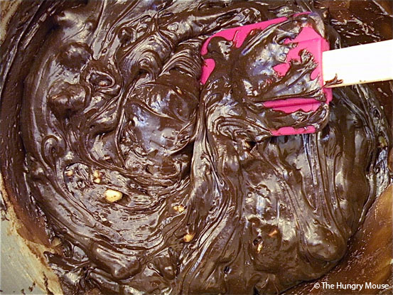 Easy Dark Chocolate & Walnut Fudge at The Hungry Mouse