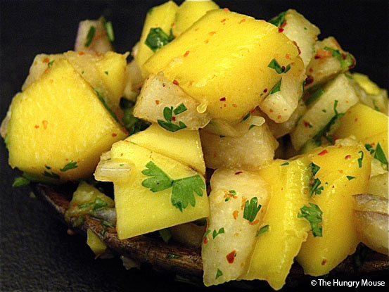 Spicy Mango Lime Salsa with Asian Pear at The Hungry Mouse