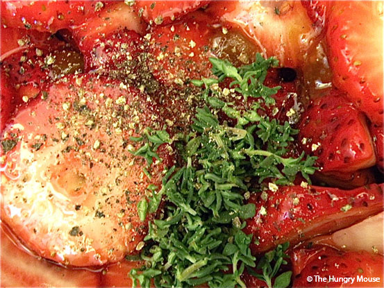 Strawberry Brunch Tarte with Thyme and Black Pepper at The Hungry Mouse Strawberry Brunch Tarte with Thyme and Black Pepper at The Hungry Mouse