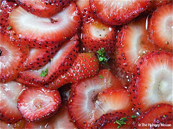 Strawberry Brunch Tarte with Thyme and Black Pepper at The Hungry Mouse Strawberry Brunch Tarte with Thyme and Black Pepper at The Hungry Mouse