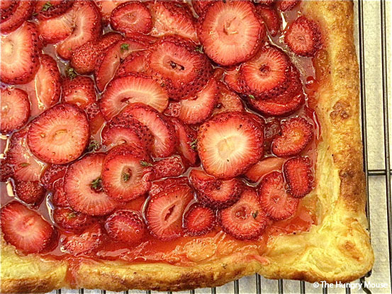 Strawberry Brunch Tarte with Thyme and Black Pepper at The Hungry Mouse Strawberry Brunch Tarte with Thyme and Black Pepper at The Hungry Mouse