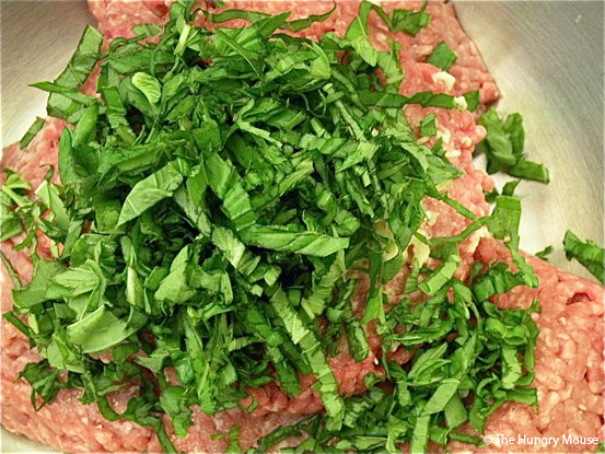 Basil & Garlic Pork Burgers at The Hungry Mouse Basil & Garlic Pork Burgers at The Hungry Mouse