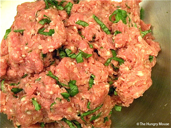 Basil & Garlic Pork Burgers at The Hungry Mouse Basil & Garlic Pork Burgers at The Hungry Mouse