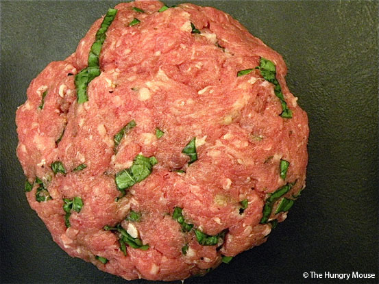 Basil & Garlic Pork Burgers at The Hungry Mouse Basil & Garlic Pork Burgers at The Hungry Mouse