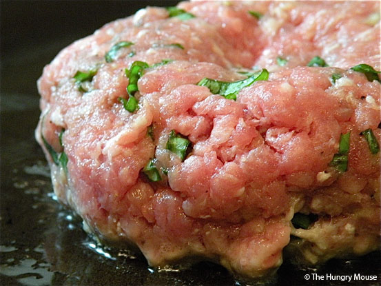 Basil & Garlic Pork Burgers at The Hungry Mouse Basil & Garlic Pork Burgers at The Hungry Mouse