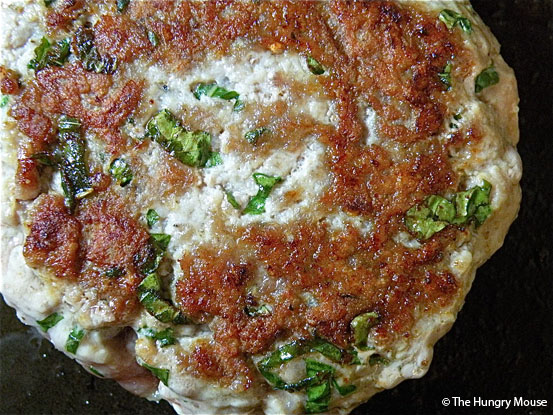 Basil & Garlic Pork Burgers at The Hungry Mouse Basil & Garlic Pork Burgers at The Hungry Mouse