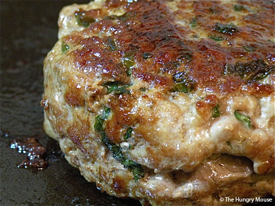 Basil & Garlic Pork Burgers at The Hungry Mouse Basil & Garlic Pork Burgers at The Hungry Mouse