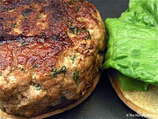 Basil & Garlic Pork Burgers at The Hungry Mouse Basil & Garlic Pork Burgers at The Hungry Mouse