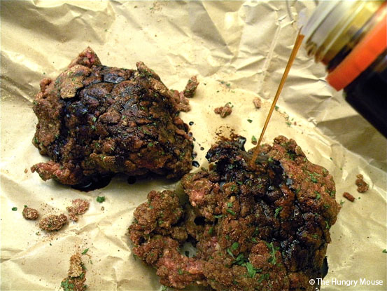 Spicy Buffalo Burgers with Grilled Zucchini at The Hungry Mouse
