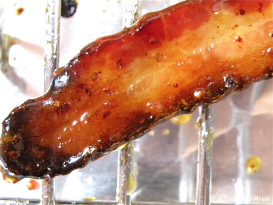 Hot & Spicy Candied Bacon at The Hungry Mouse