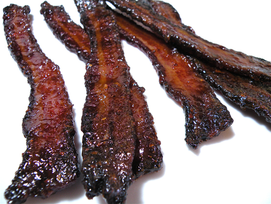 Hot & Spicy Candied Bacon at The Hungry Mouse
