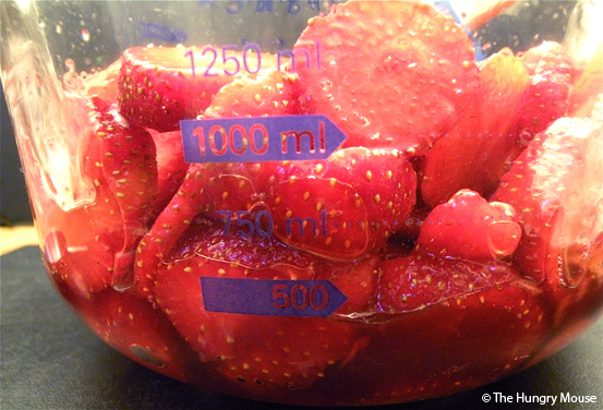 Port Wine Macerated Strawberries at The Hungry Mouse