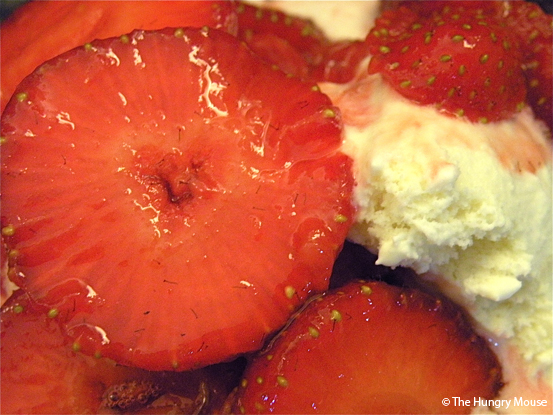 Port Wine Macerated Strawberries at The Hungry Mouse