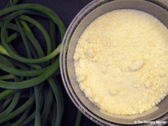 Garlic Scape Pesto at The Hungry Mouse Garlic Scape Pesto at The Hungry Mouse