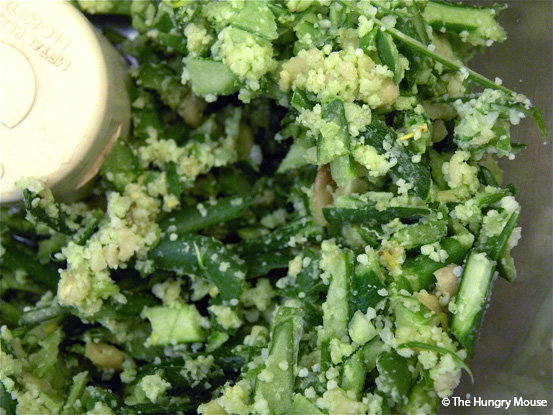 Garlic Scape Pesto at The Hungry Mouse Garlic Scape Pesto at The Hungry Mouse