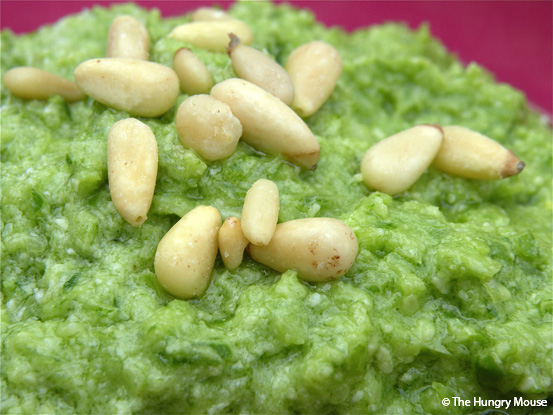 Garlic Scape Pesto at The Hungry Mouse Garlic Scape Pesto at The Hungry Mouse