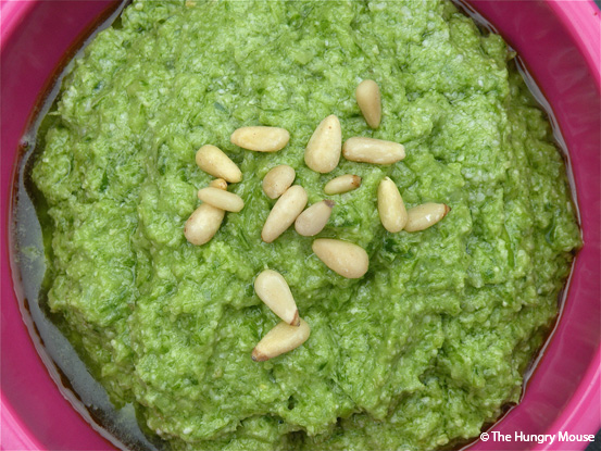 Garlic Scape Pesto at The Hungry Mouse Garlic Scape Pesto at The Hungry Mouse