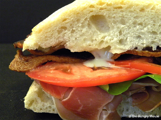 Spicy BLT with Prosciutto at The Hungry Mouse