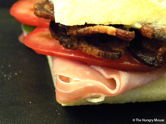 Spicy BLT with Prosciutto at The Hungry Mouse