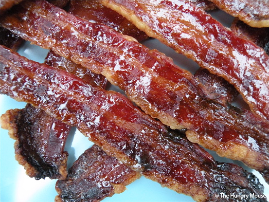 Maple Sugar Candied Bacon at The Hungry Mouse