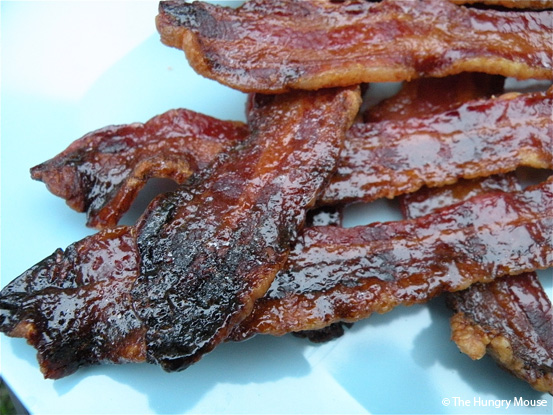 Maple Sugar Candied Bacon at The Hungry Mouse Maple Sugar Candied Bacon at The Hungry Mouse