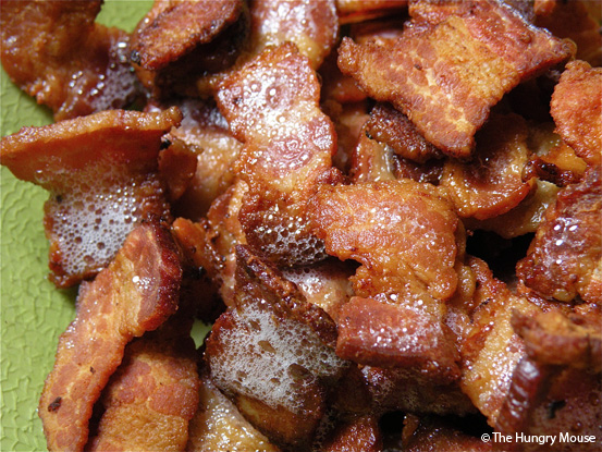Cous Cous Salad with Bacon and Caramelized Mushrooms at The Hungry Mouse