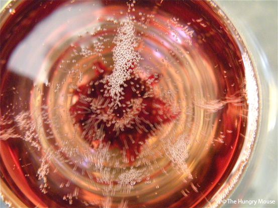 Blooming Champagne Cocktail with Wild Hibiscus at The Hungry Mouse