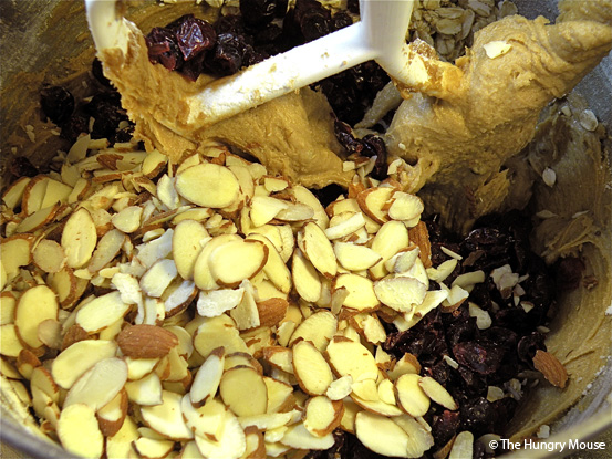 Cranberry Almond Trail Mix Cookies at The Hungry Mouse