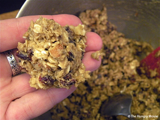 Cranberry Almond Trail Mix Cookies at The Hungry Mouse