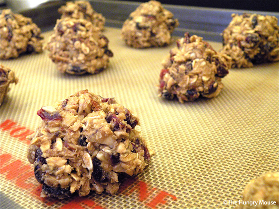 Cranberry Almond Trail Mix Cookies at The Hungry Mouse