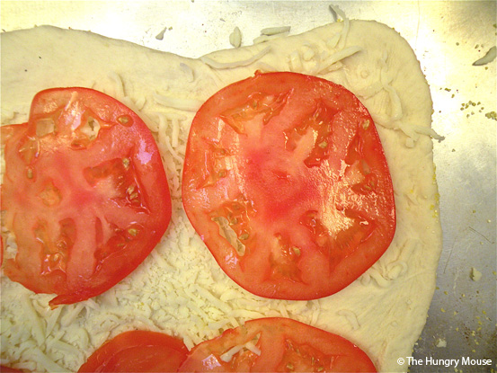 Bacon, Basil & Tomato Pizza at The Hungry Mouse