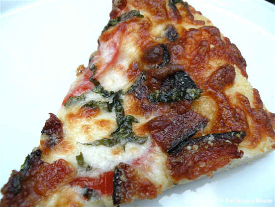 Bacon, Basil & Tomato Pizza at The Hungry Mouse