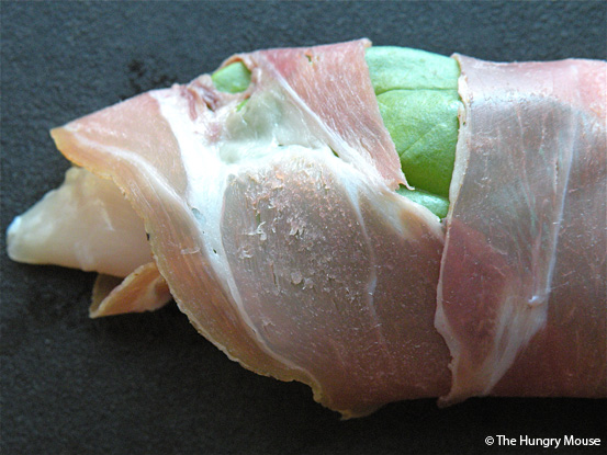 Prosciutto and Basil Wrapped Chicken Fingers at The Hungry Mouse Prosciutto and Basil Wrapped Chicken Fingers at The Hungry Mouse