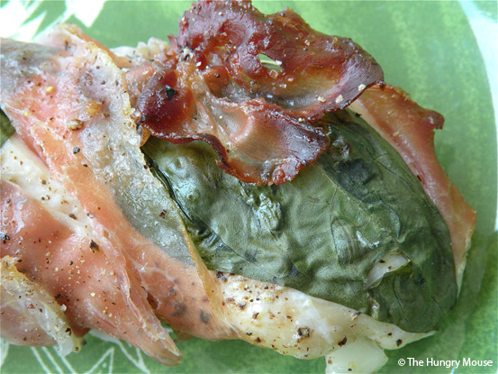 Prosciutto and Basil Wrapped Chicken Fingers at The Hungry Mouse Prosciutto and Basil Wrapped Chicken Fingers at The Hungry Mouse