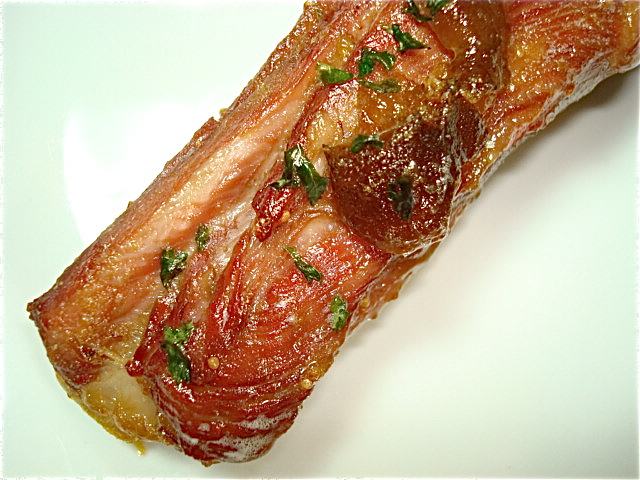 Fig and Ginger Glazed Pork Ribs at The Hungry Mouse