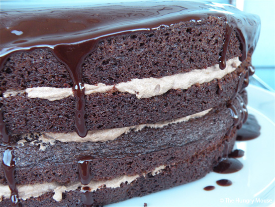 Chocolate Stout Layer Cake at The Hungry Mouse