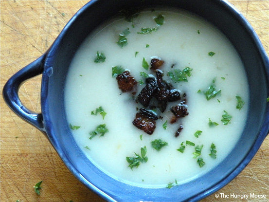 Potato Leek Soup at The Hungry Mouse