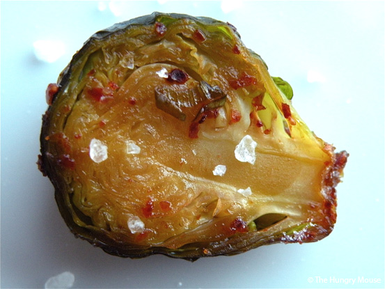 Roasted Brussels Sprouts with Maple Soy Glaze at The Hungry Mouse