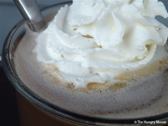 Italian Coffee with Chocolate Whipped Cream at The Hungry Mouse Italian Coffee with Chocolate Whipped Cream at The Hungry Mouse