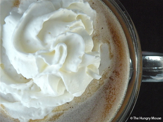 Italian Coffee with Chocolate Whipped Cream at The Hungry Mouse Italian Coffee with Chocolate Whipped Cream at The Hungry Mouse
