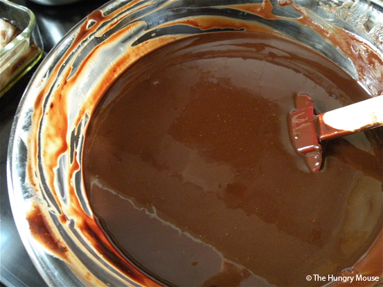 bowl of melted butter and chocolate bowl of melted butter and chocolate