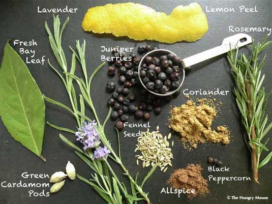 Homemade-Gin-Ingredients-The-Hungry-Mouse-Flat